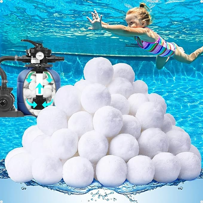 Reusable Pool Filter Balls For Sand Filter, Pool Filter Media For Above Ground Sand Pool Filter Pump